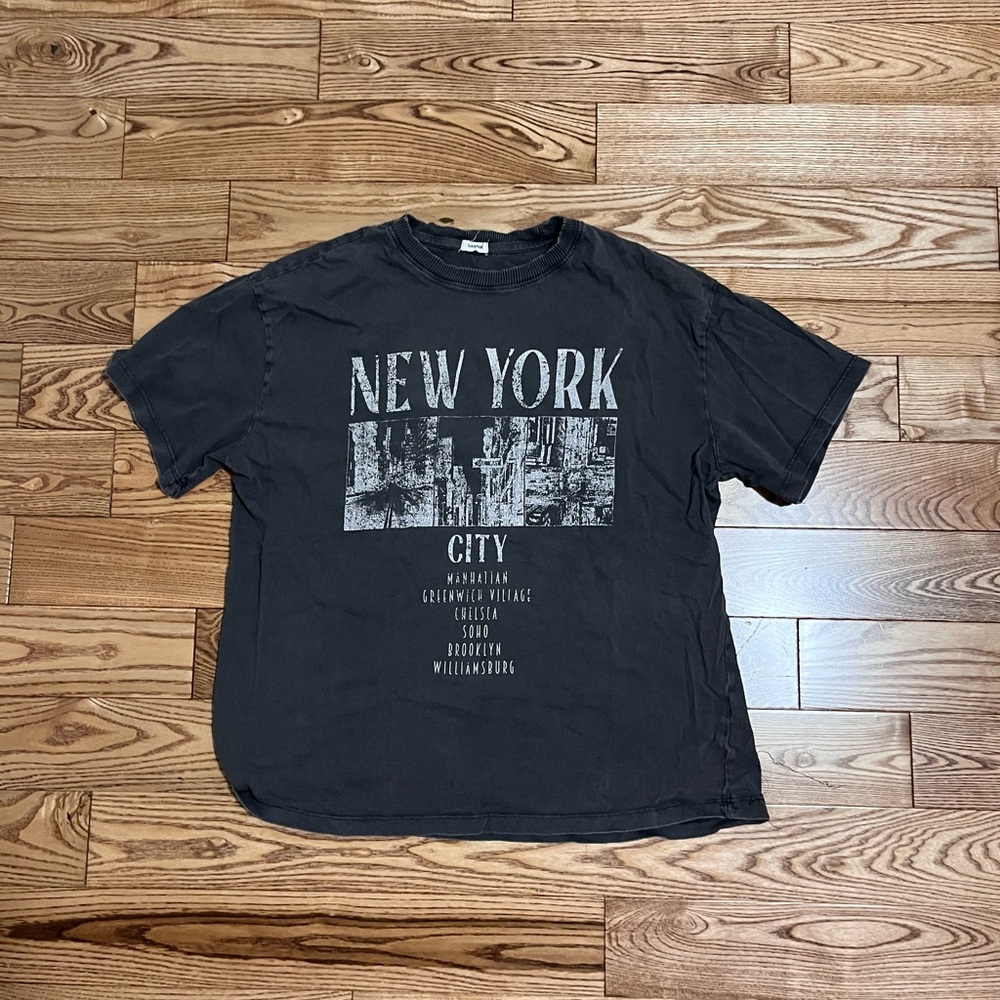 Garage New York Graphic Black Tee